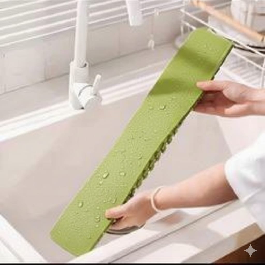 Silicone Sink Splash Guard 48cm – Kitchen Sink Water Splash Protector for Countertop